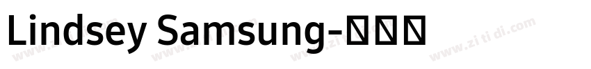 Lindsey Samsung字体转换